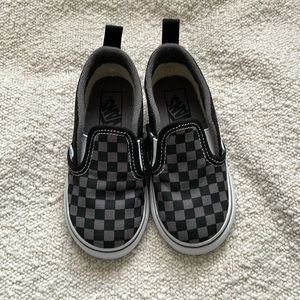 Vans toddler 8.5 checkerboard shoes